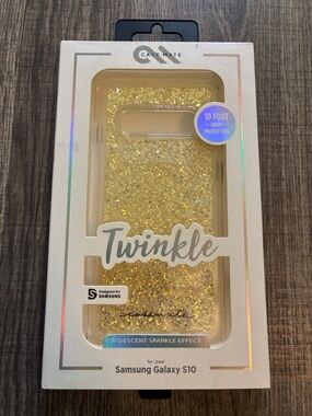 Case-Mate Twinkle Iridescent Glitter Case for Samsung Galaxy S10 - Gold